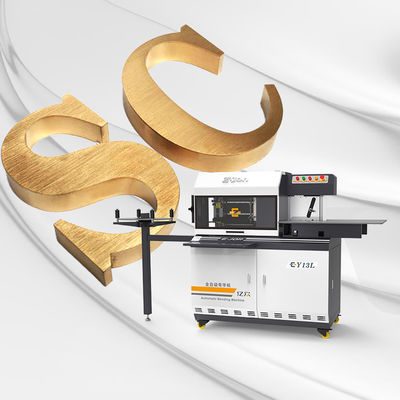 Y13L CE 자동 표지판 3D CNC 스테인리스 스틸 채널 글자를위한 거리 굽기 기계