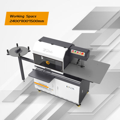 EJON Y13L 금속 평면 알루미늄 3D CNC 굽기 기계 0.4-1.2mm 채널 문자 굽기